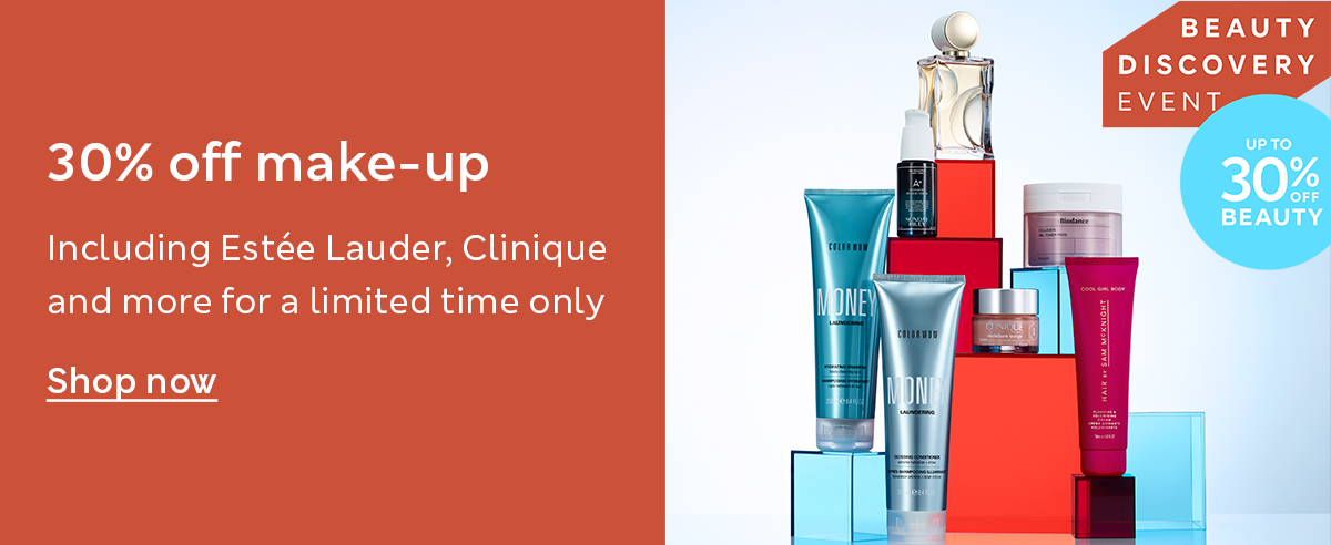 Up to 30% off make-up