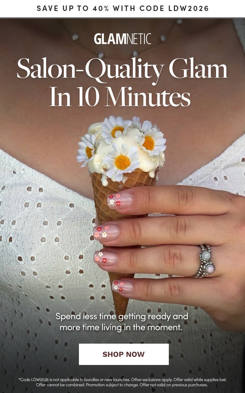 Salon-Quality Glam In 10 Minutes. Shop Now