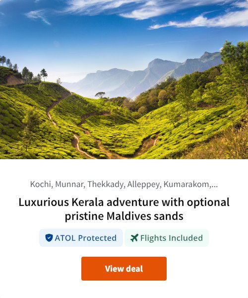 Luxurious Kerala adventure with optional pristine Maldives sands