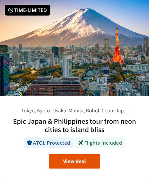 Epic Japan &amp; Philippines tour from neon cities to island bliss
