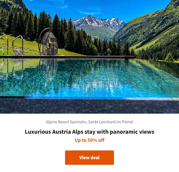 Luxurious Austria Alps stay with panoramic views