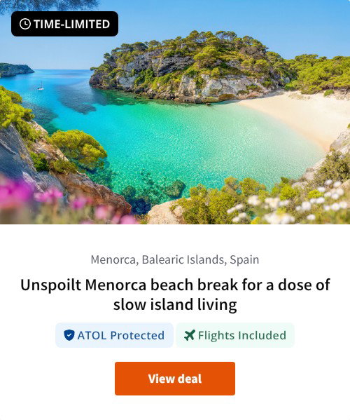 Unspoilt Menorca beach break for a dose of slow island living