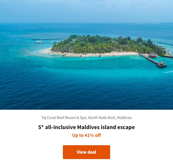 5* all-inclusive Maldives island escape