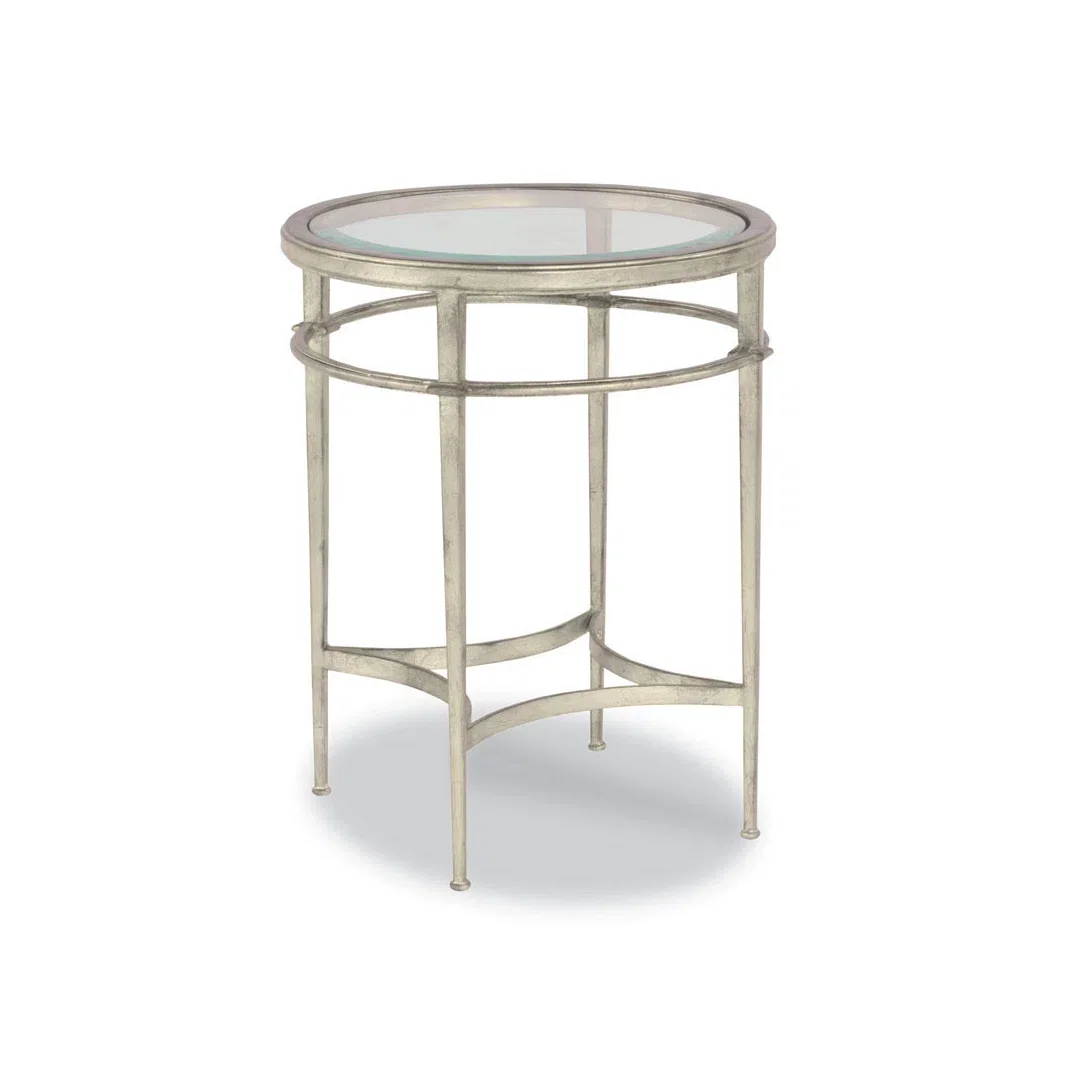 Madeline Glass Top End Table