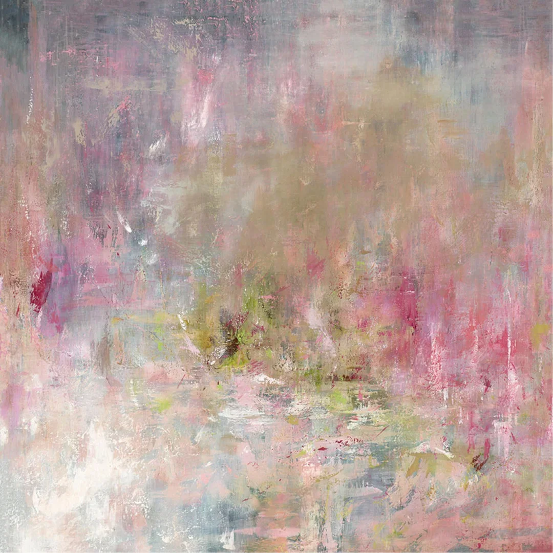Blush Garden by Beverly Fuller - Square Painting