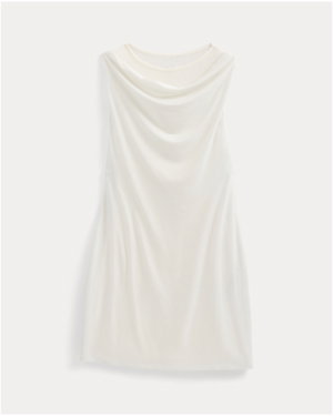 Image | Cowl Neck Mini Dress | Bone