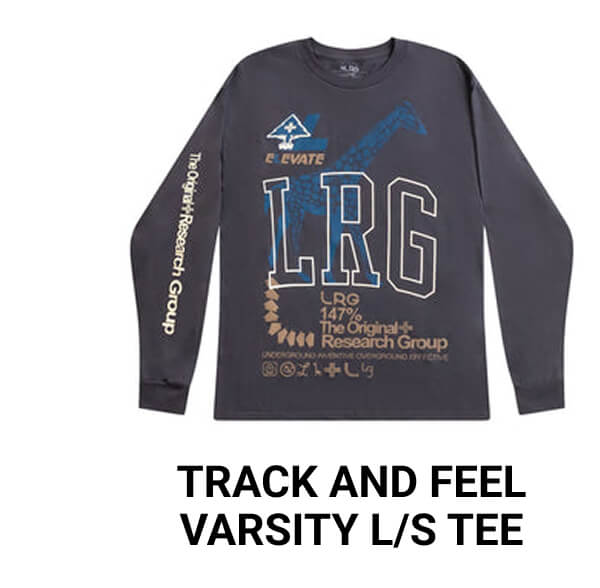 TRACK AND FEEL VARSITY L/S TEE 