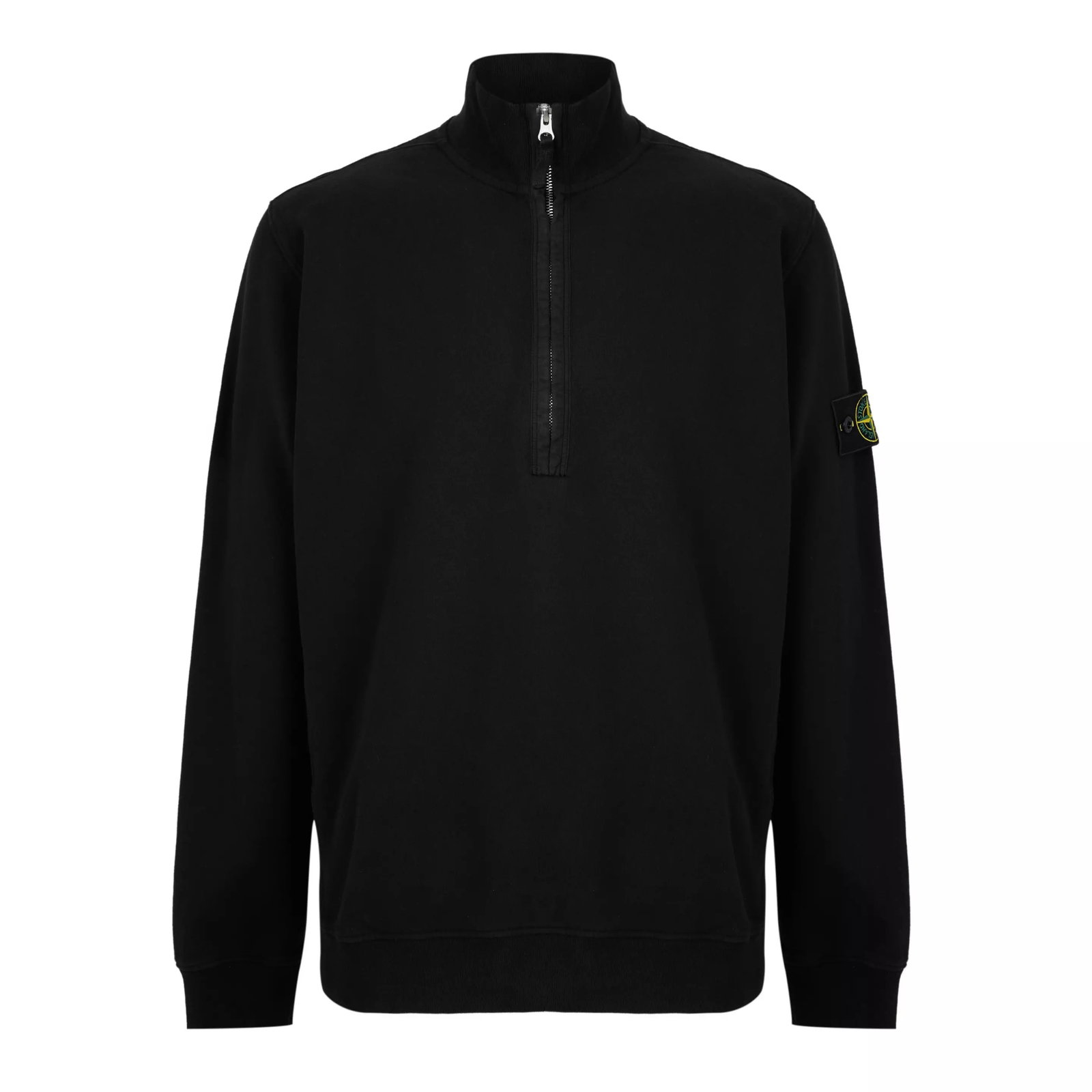 Stone Island Stone Zip Brushed Jumper