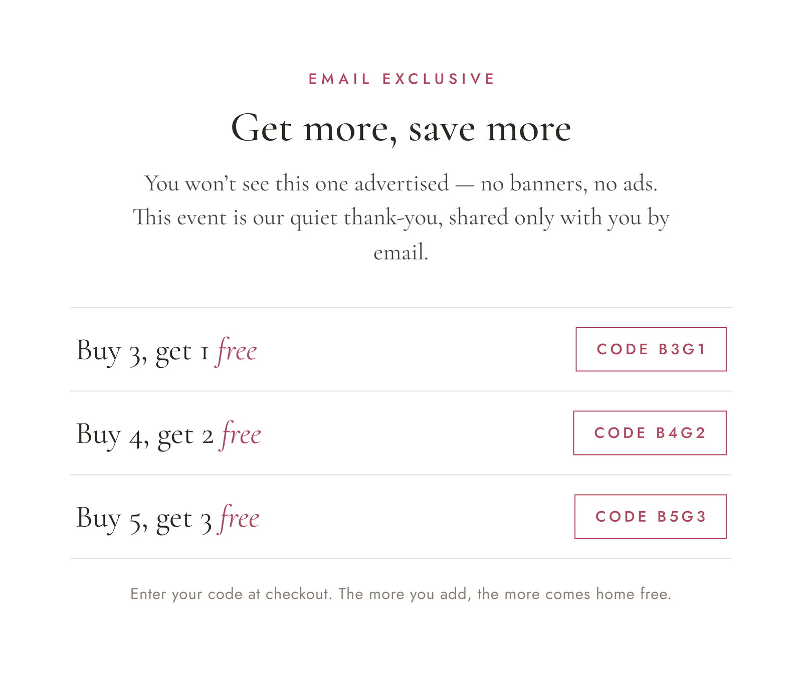 Get More Save More