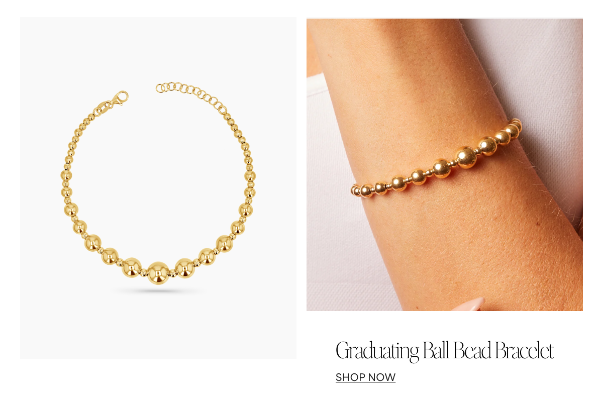 Graduating Ball Bead Bracelet