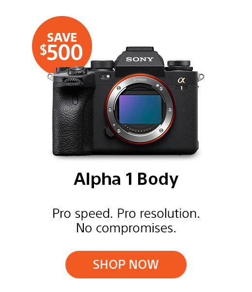Save $500 | Alpha 1 Body | Pro speed. Pro resolution. No compromises. Shop now