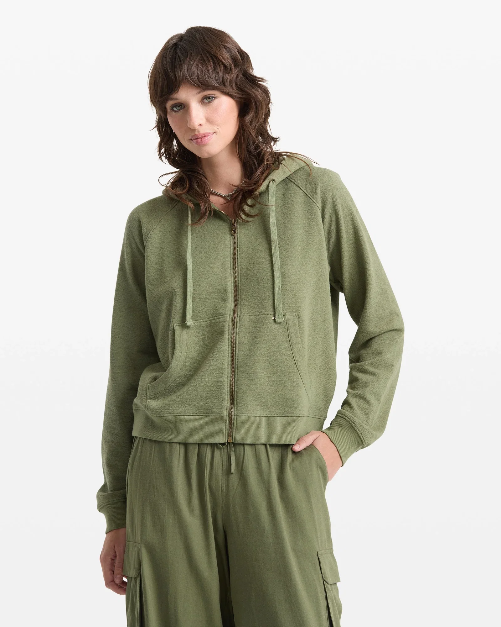 Image of Women's Lived In Fleece Zip Hoodie