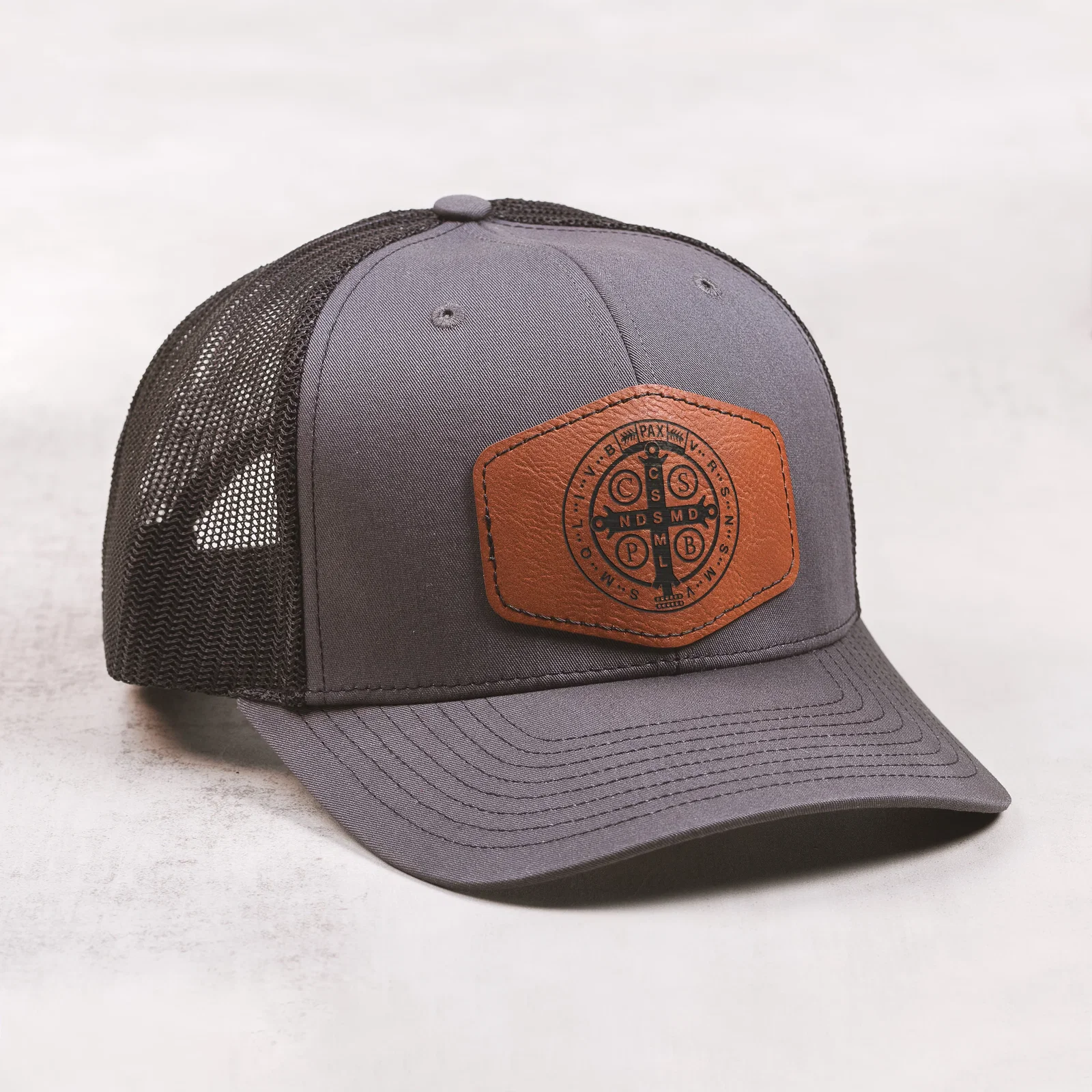St. Benedict Leather Patch Ball Cap