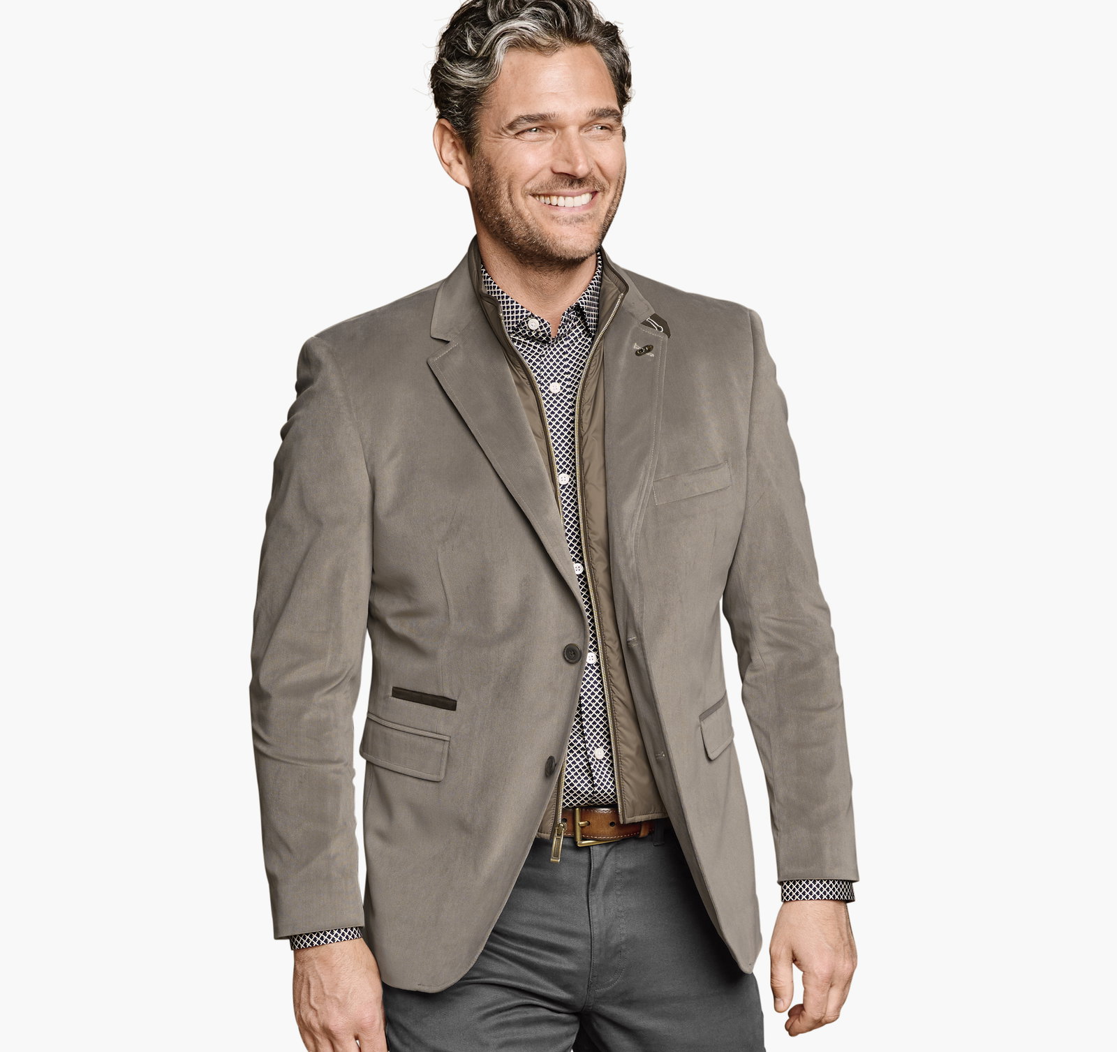 Plush Bibbed Blazer