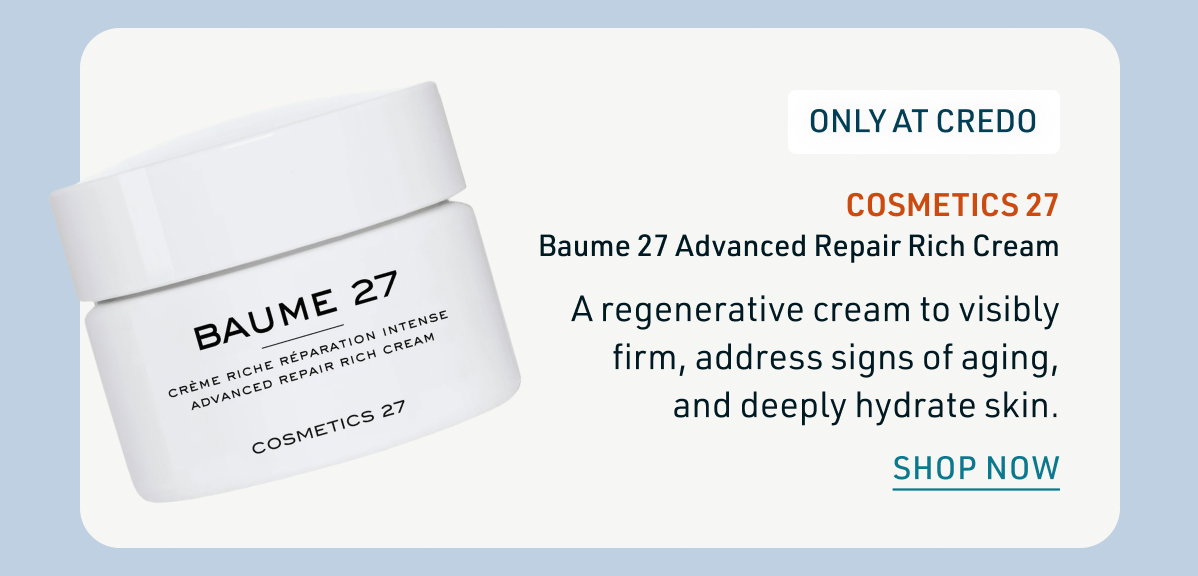 Cosmetics 27 Baume 27 Advanced Repair Rich Cream