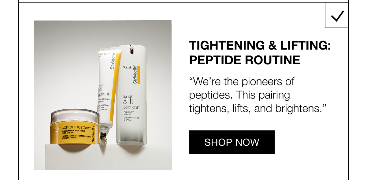 Tightening & Lifting: Peptide Routine