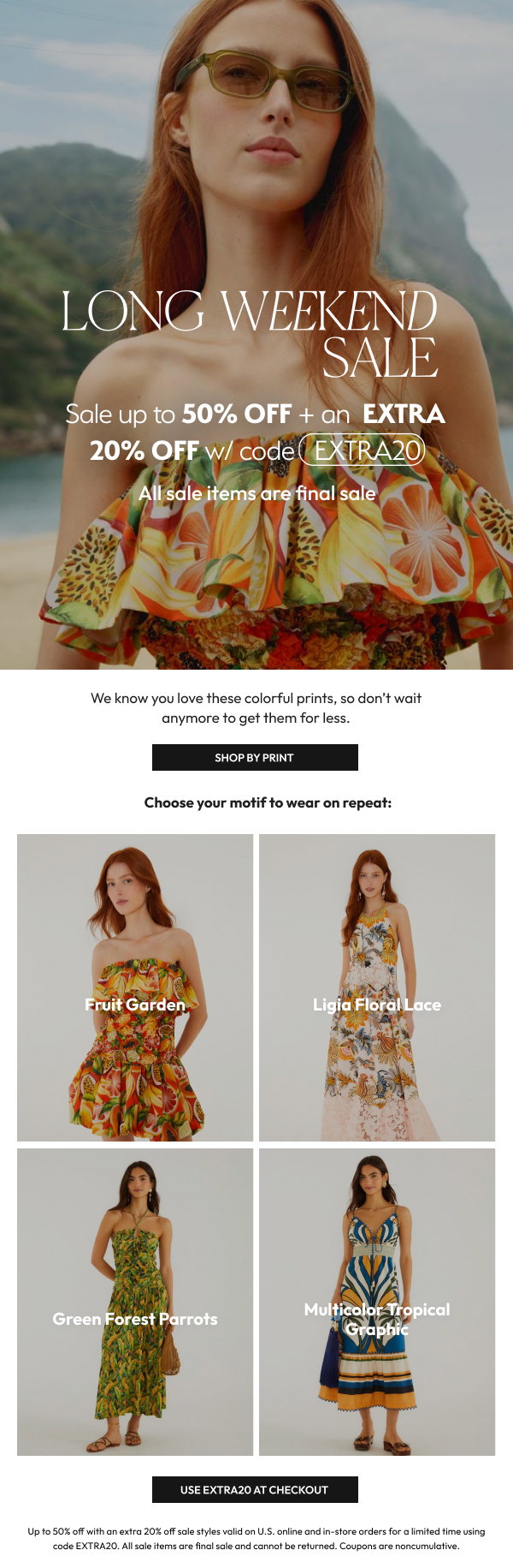 EXTRA 20% off your favorite prints