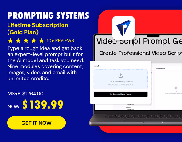Prompting Systems: Lifetime Subscription (Gold Plan)