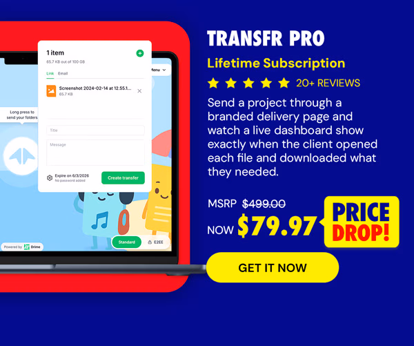 Transfr Pro: Lifetime Subscription