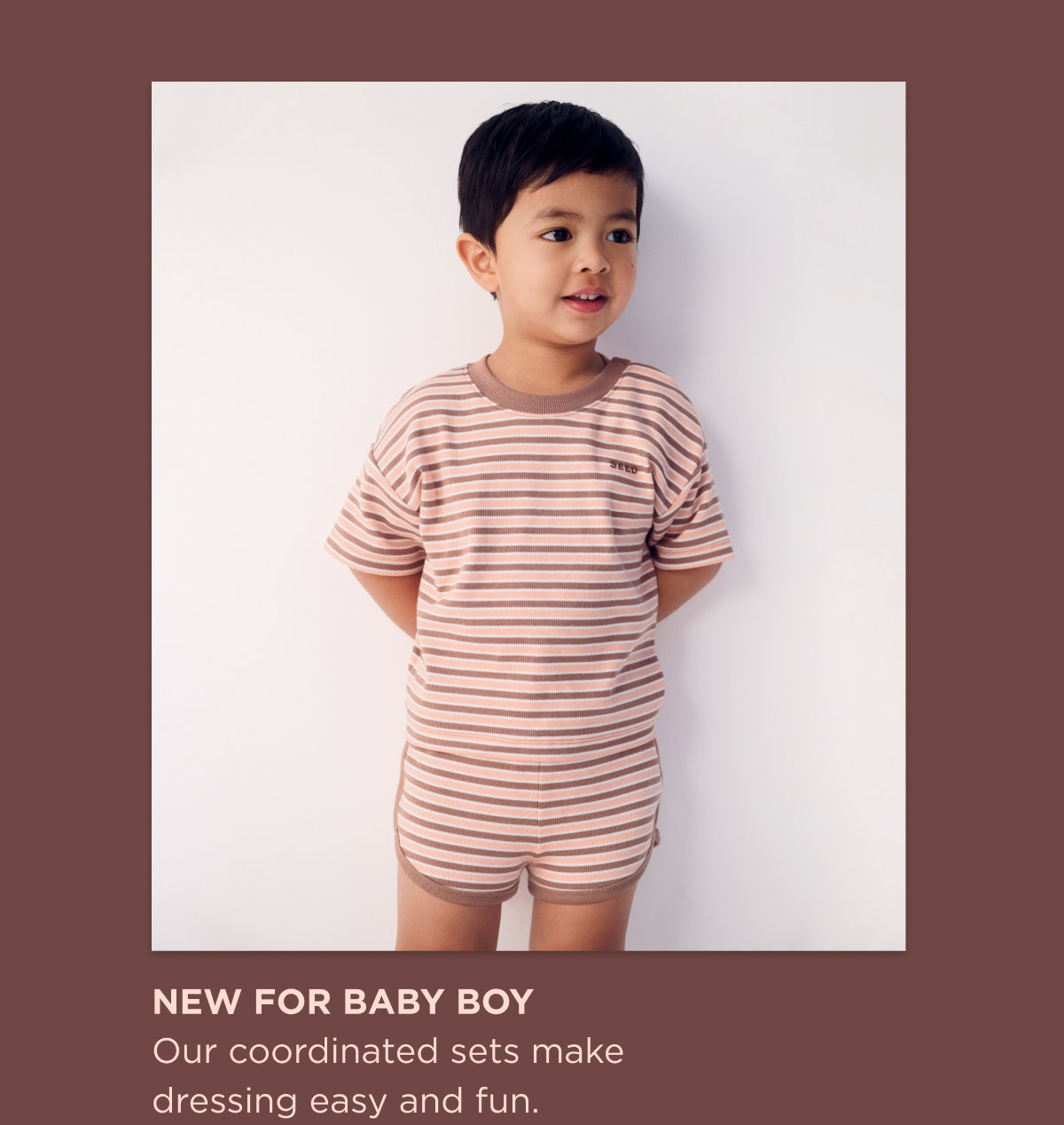 New Baby Boy Arrivals. Our coordinated sets make dressing easy and fun. Shop Now.