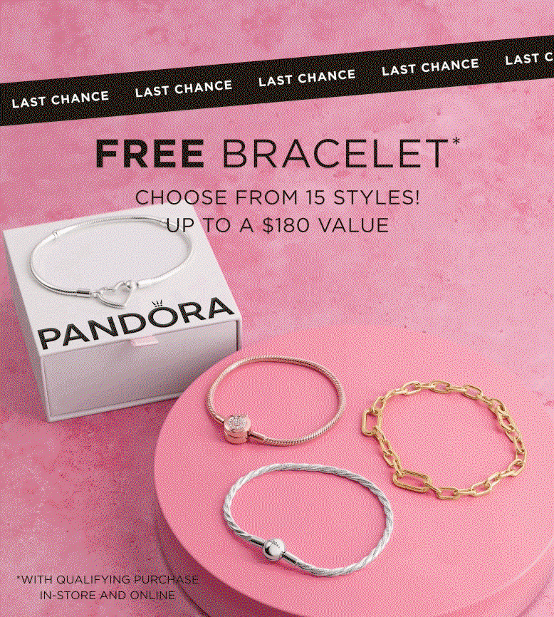 Free Bracelet with qualifying spend