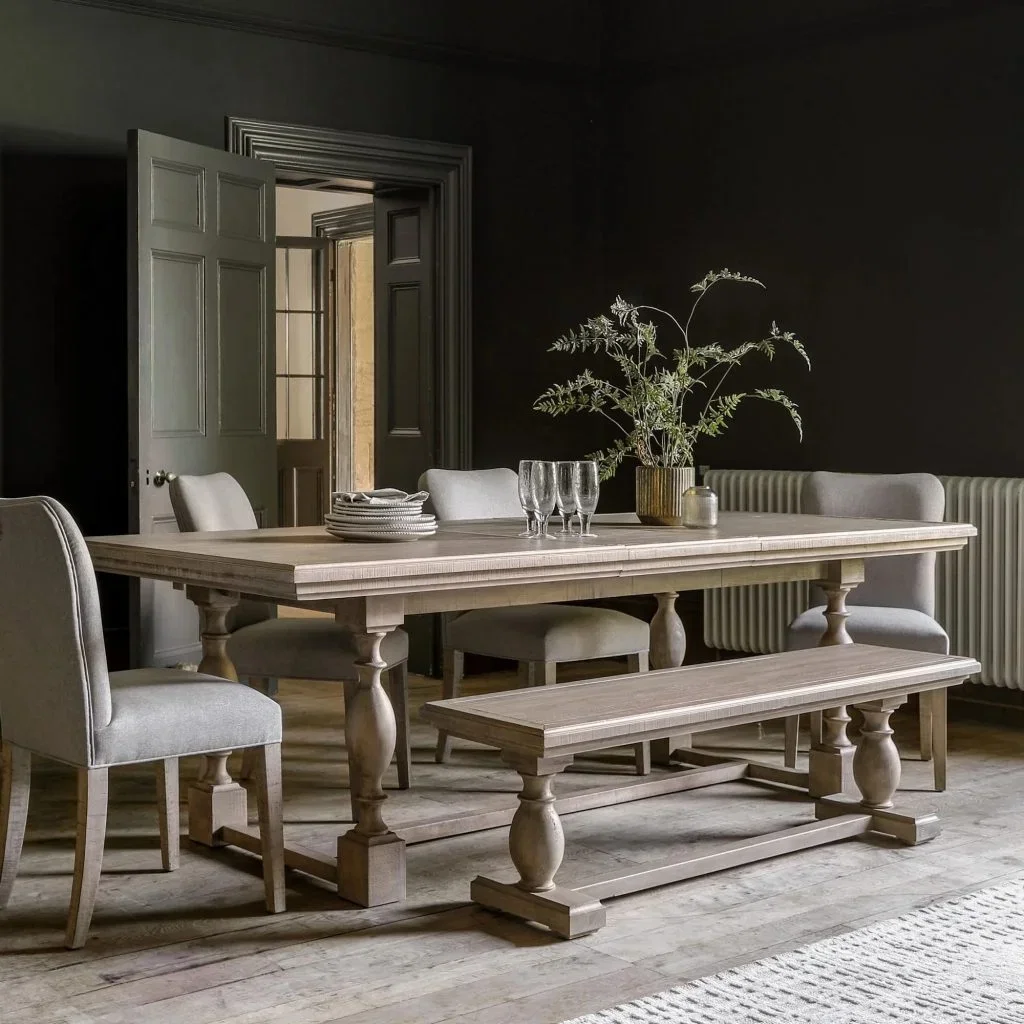Vincenzo Wooden Extension Dining Table, 200-250cm
