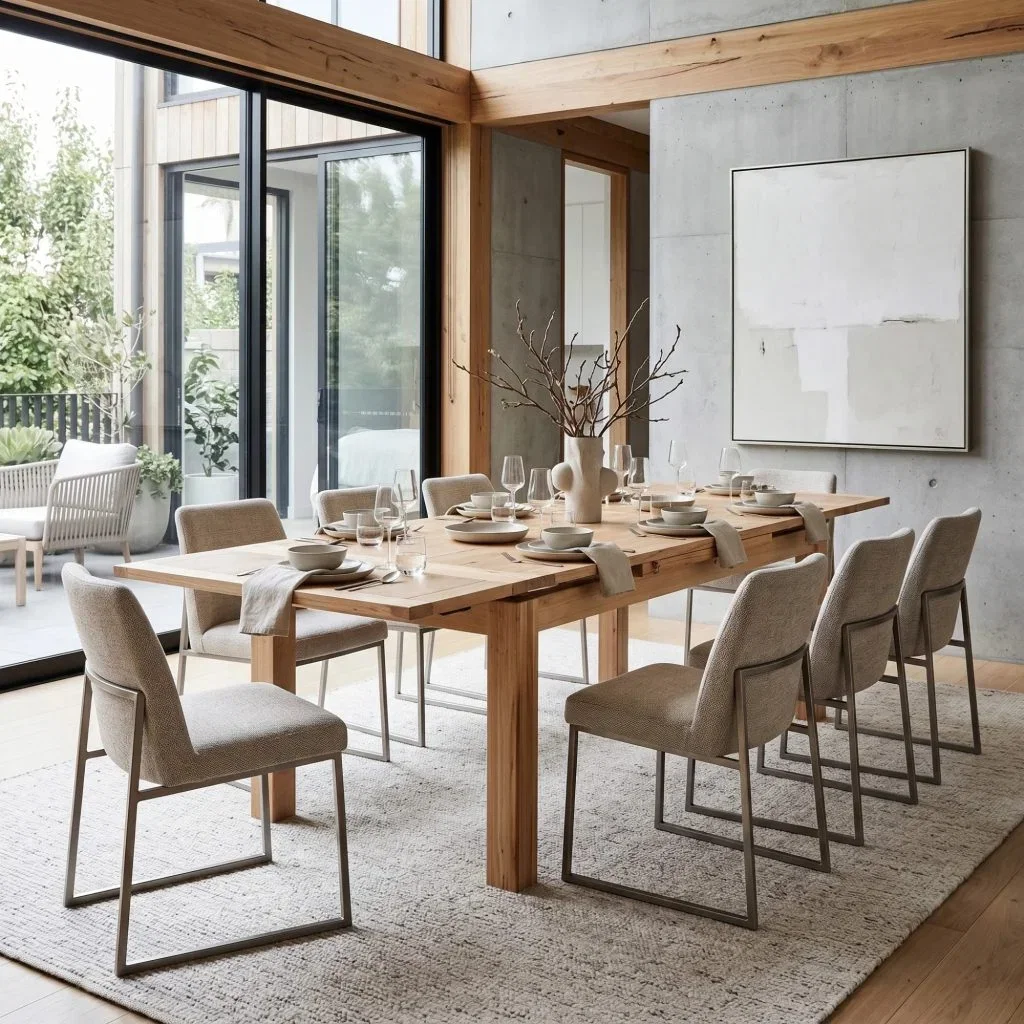 Ashforde Messmate Timber Extension Dining Table, 210-300cm