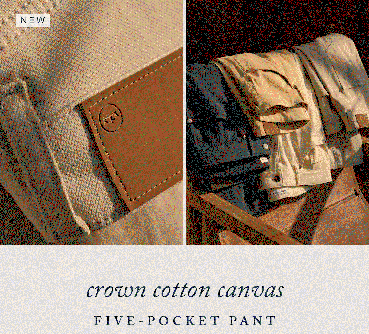 Crown Cotton Canvas Five-Pocket Pant | Shop Now