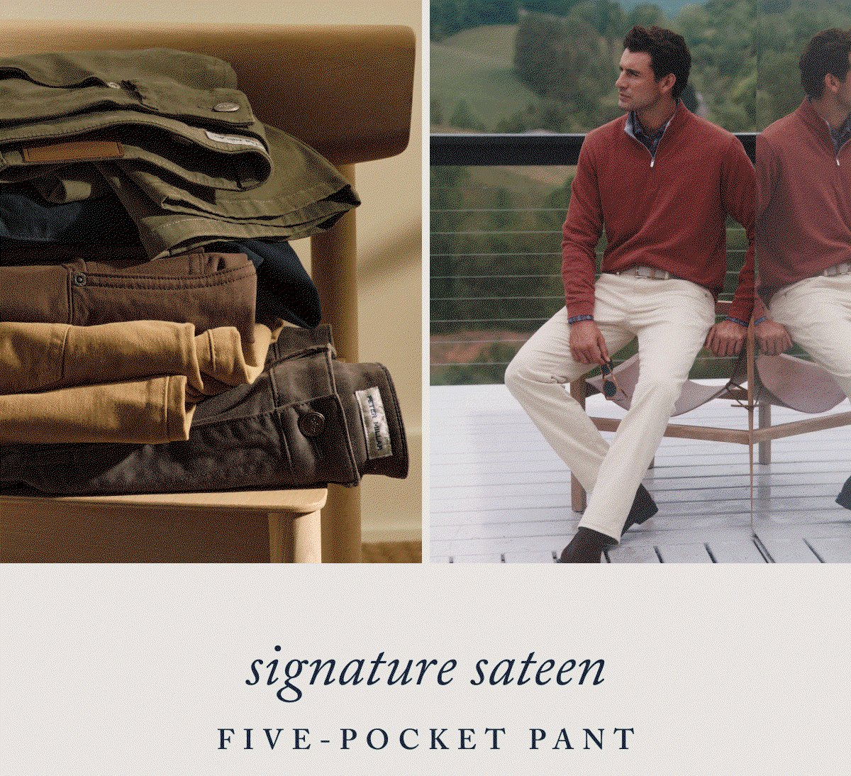 Signature Sateen Five-Pocket Pant | Shop Now