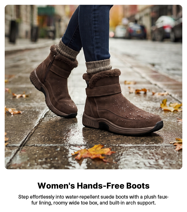 Women's Hands-Free Boots - Brown