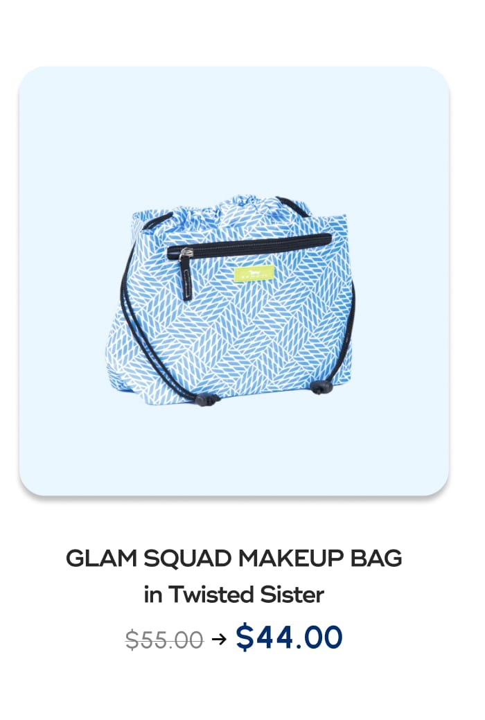 GLAM SQUAD MAKEUP BAG in Twisted Sister. $55.00 -> $44.00
