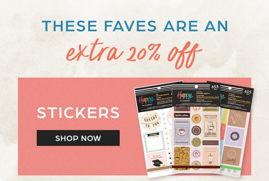 Extra 20% OFF Sale Stickers