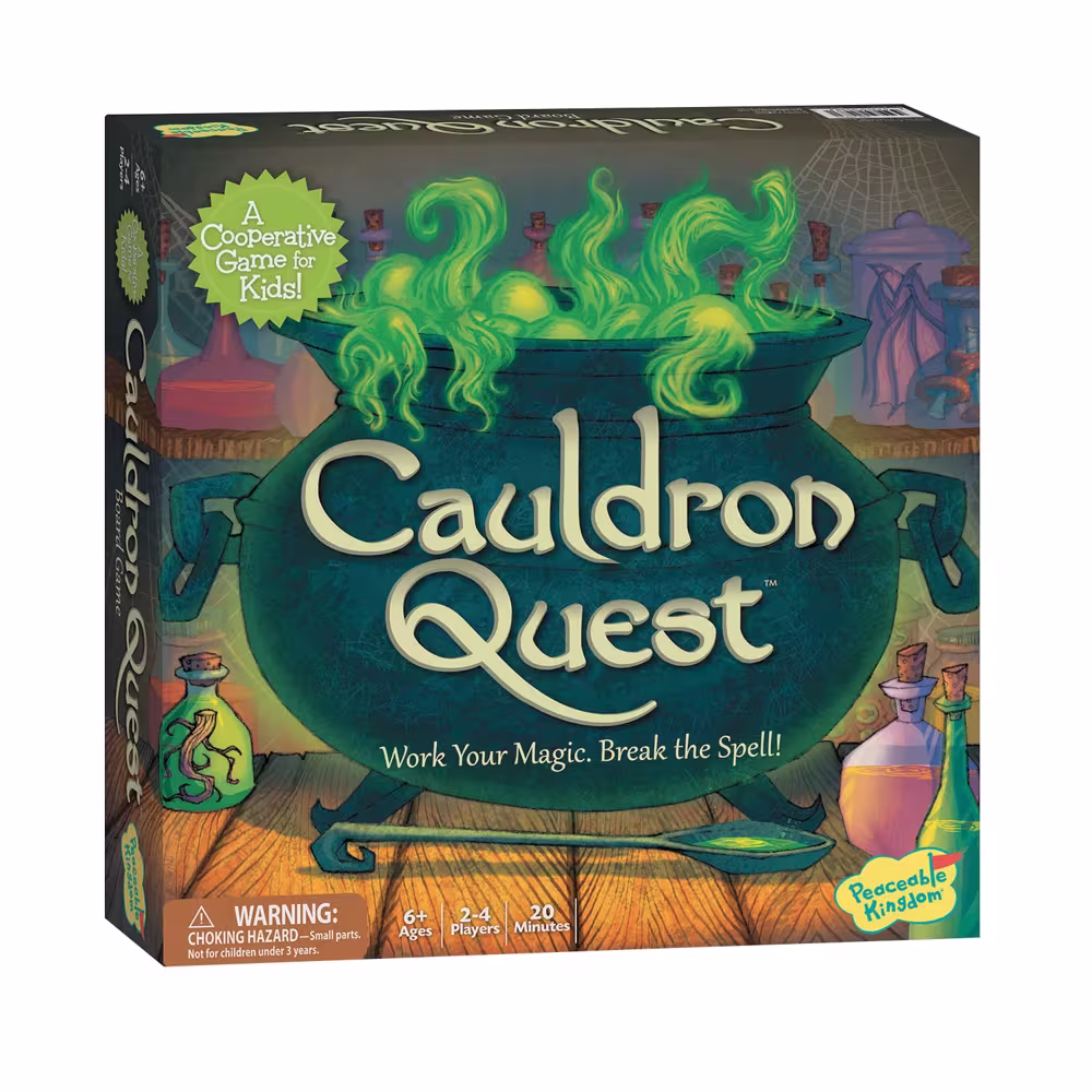 Cauldron Quest Peaceable Kingdom Cooperative Board Game