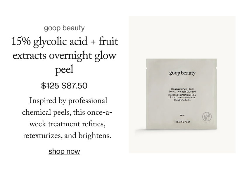 15% glycolic acid + fruit extracts overnight glow peel