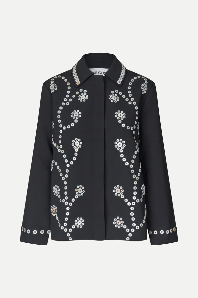 Relaxed Fit Jacket - Buttoned Flowers