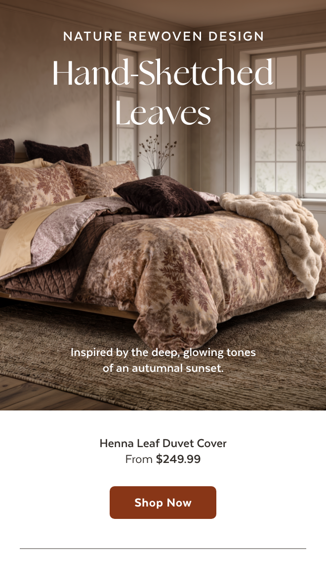 Shop Henna Leaf Duvet Cover