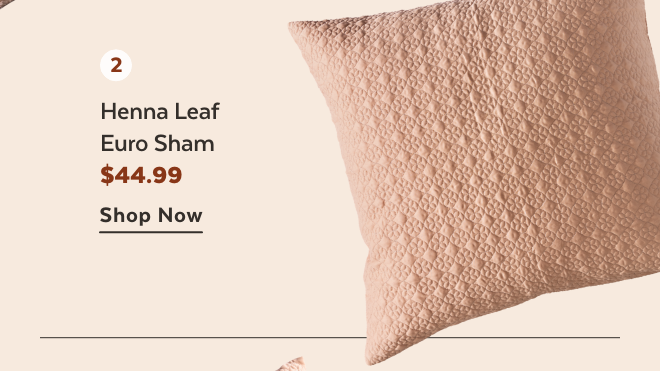 Shop Henna Leaf Euro Sham