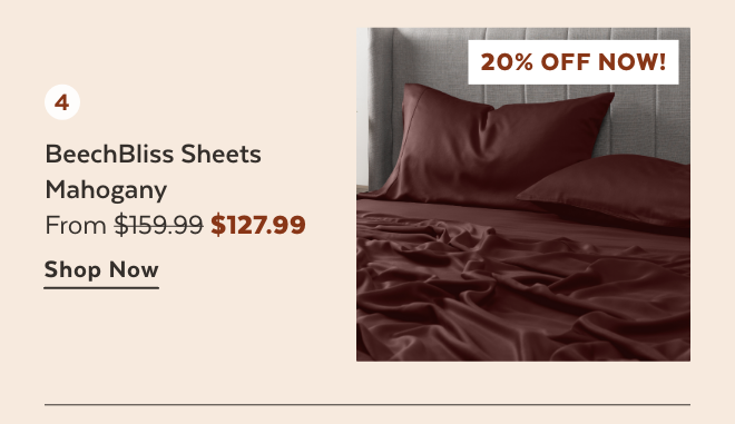 Shop Mahogany BeechBliss Sheets
