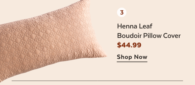 Shop Henna Leaf Boudoir Pillow Cover