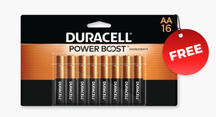 Free Batteries with $50+ Order