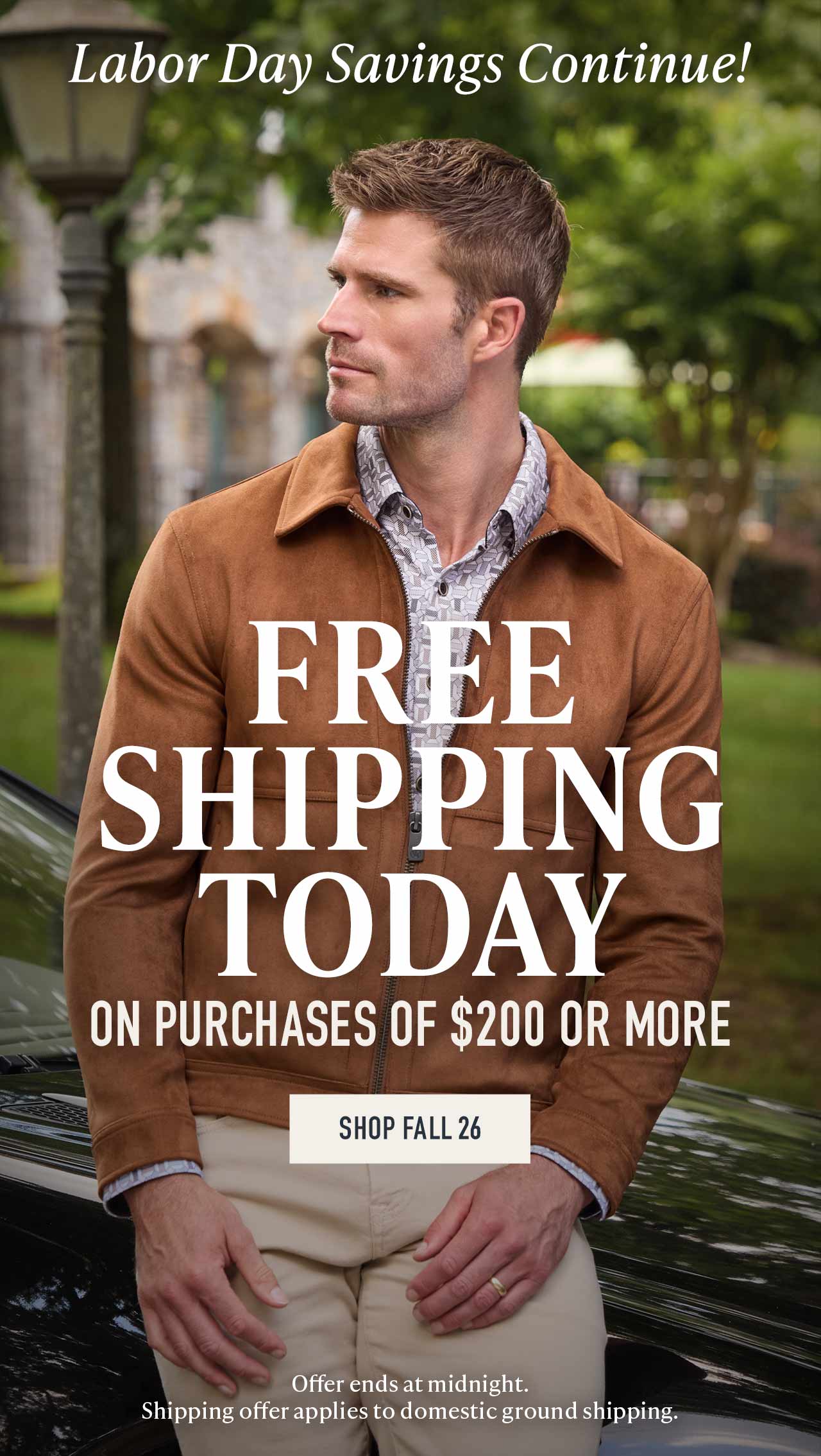 Don't Forget: Your Order Could Ship FREE — free shipping on orders of $200 or more this Labor Day weekend