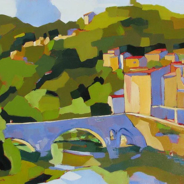 Painting bridge abstract