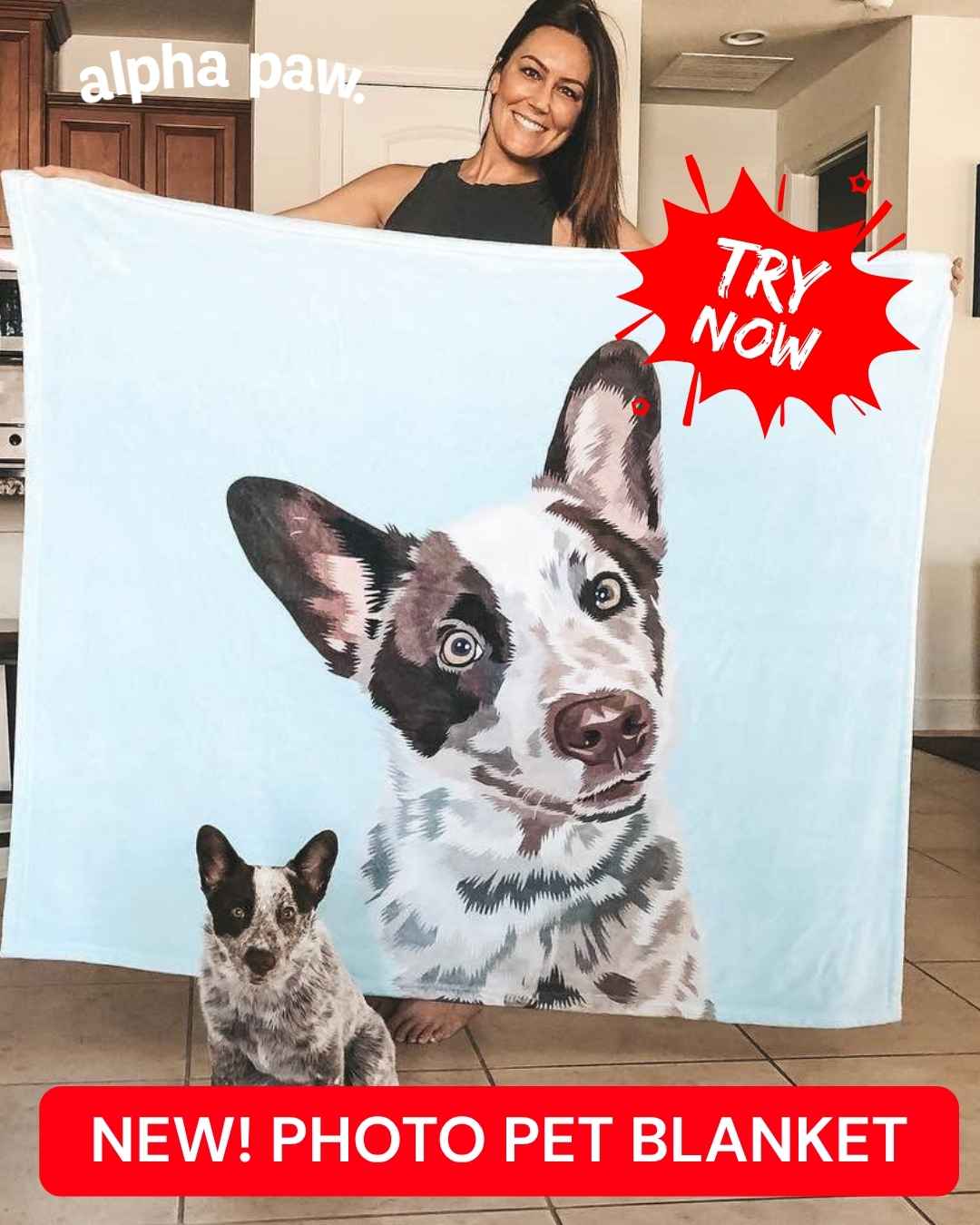 Paw Print Blanket