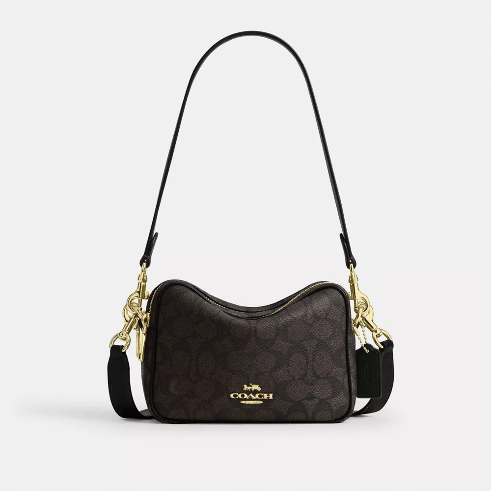 Mini Carey Crossbody Bag In Signature Canvas