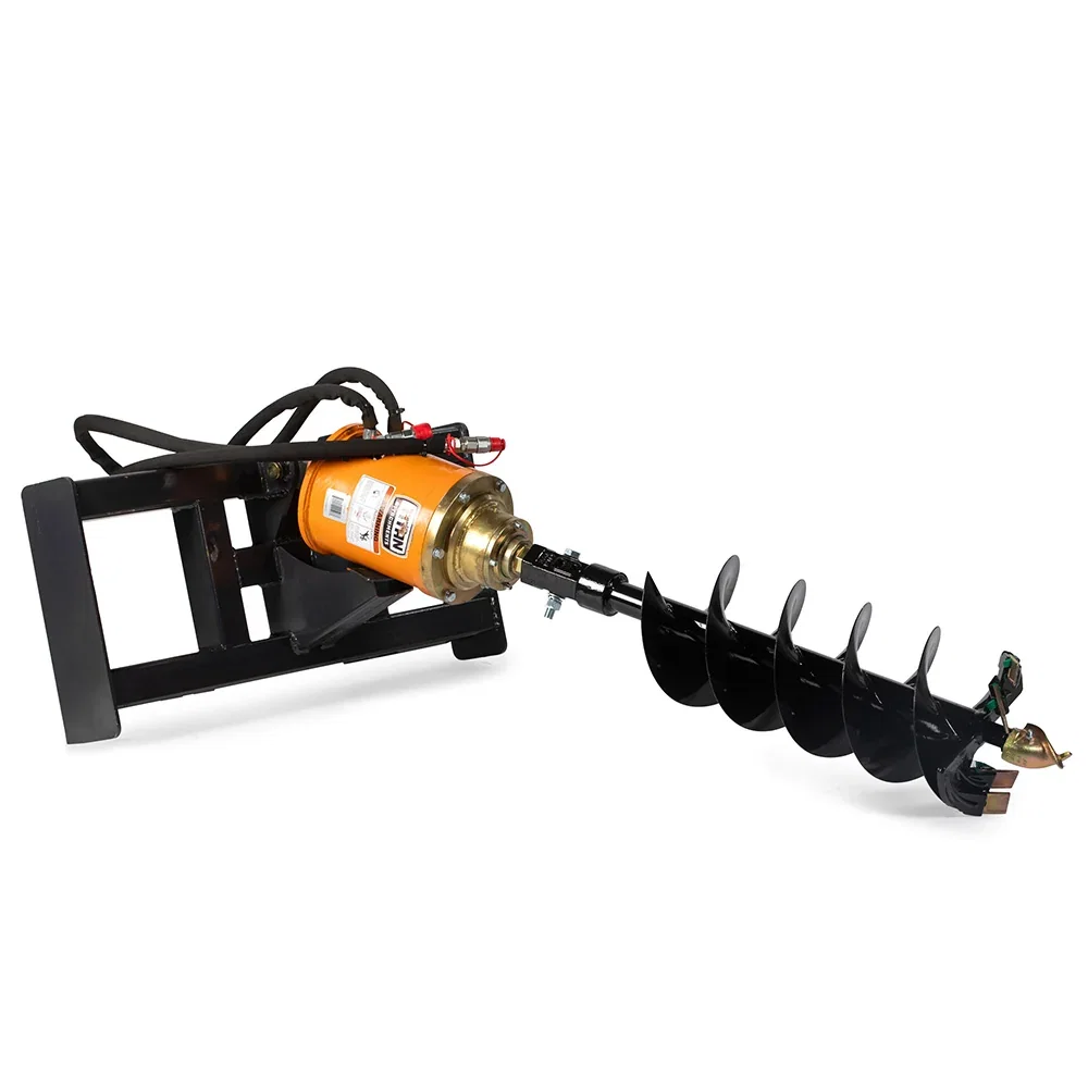 Image of Skid Steer Hydraulic Auger Attachment