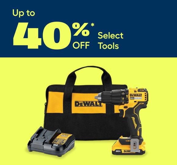 Up to 40% off select tools