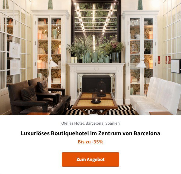Luxuriöses Boutiquehotel im Zentrum von Barcelona