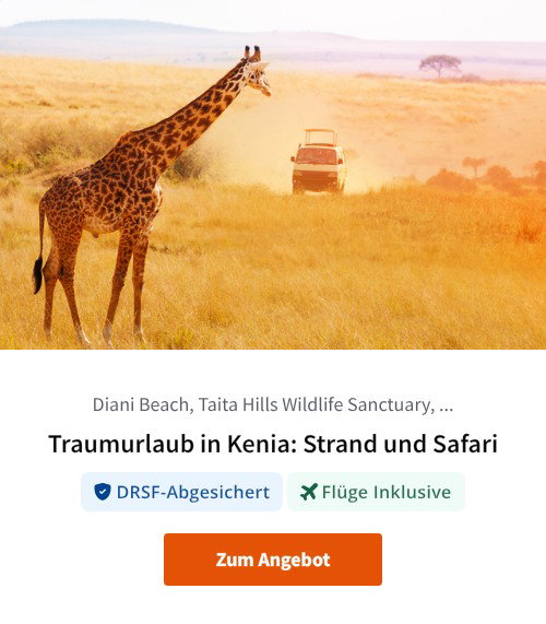 Traumurlaub in Kenia: Strand und Safari