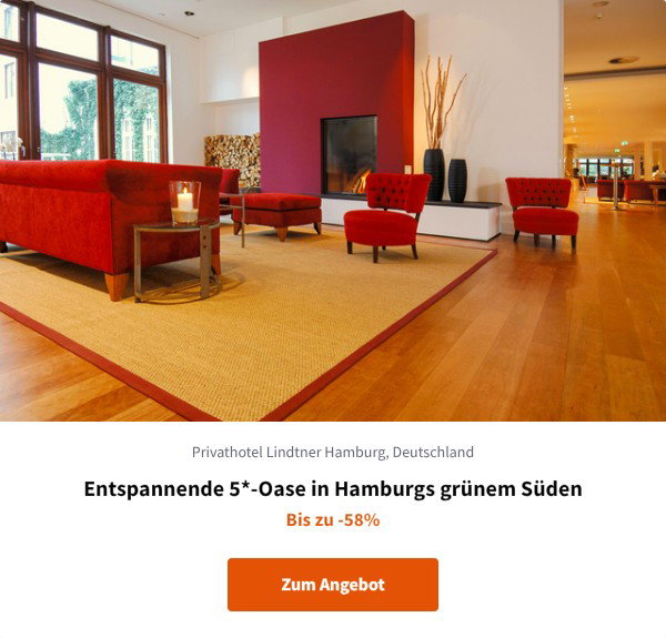 Entspannende 5*-Oase in Hamburgs grünem Süden