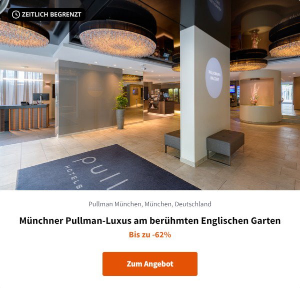 Münchner Pullman-Luxus am berühmten Englischen Garten